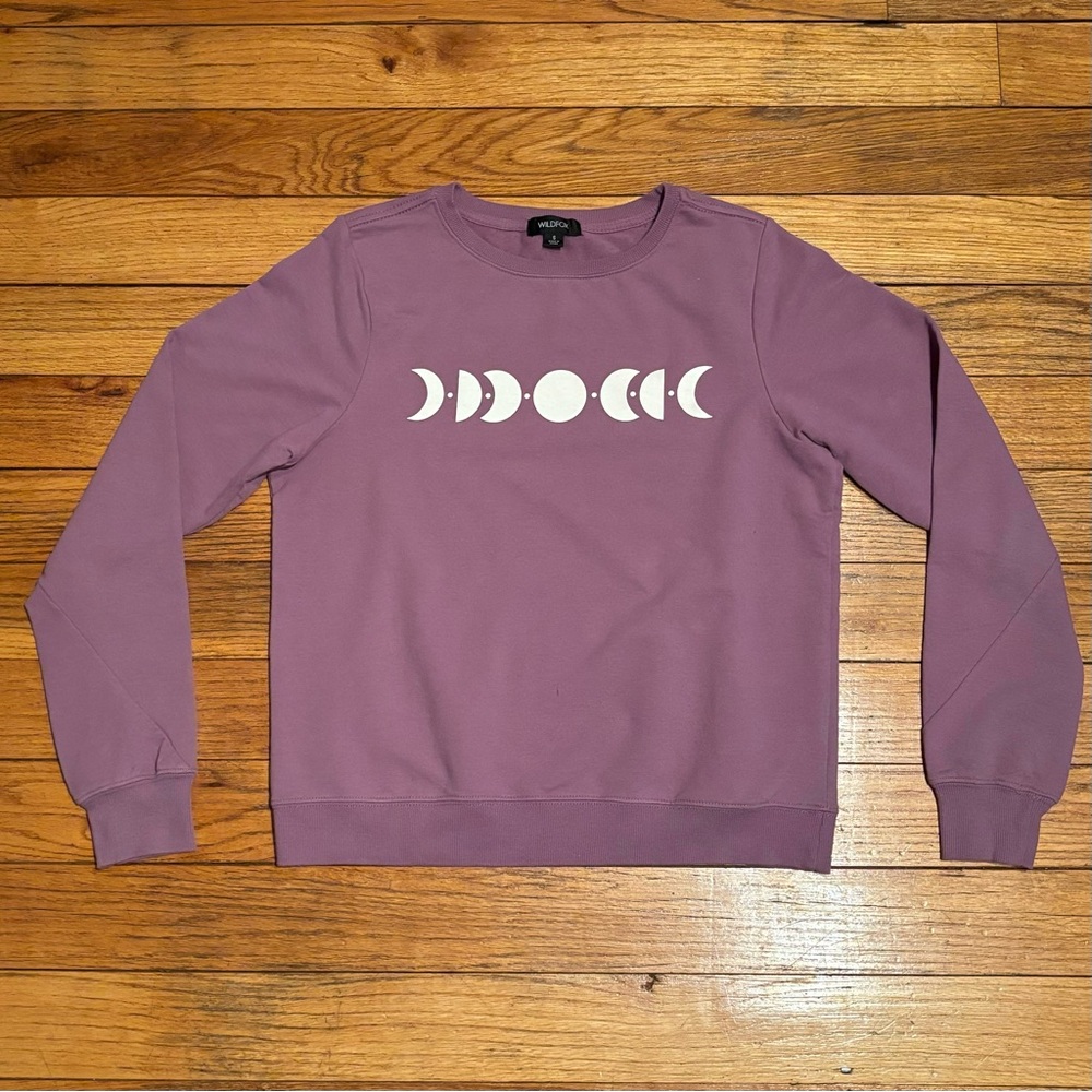 Wildfox Purple Moon Phase Sweatshirt